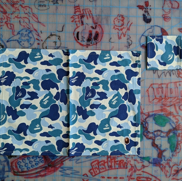 A Bathing Ape bape blue camo placemat and coaster - Picture 3 of 4